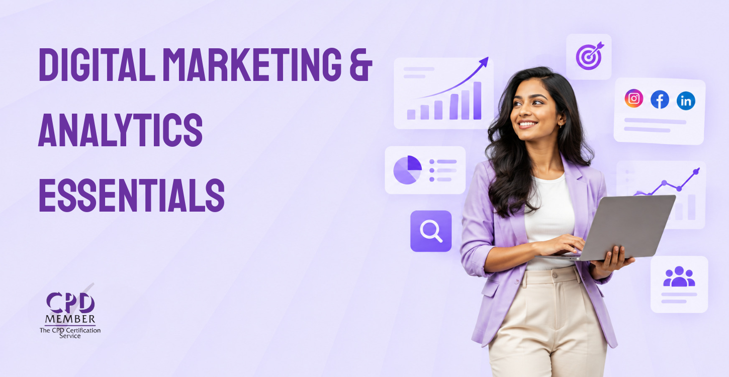Digital Marketing & Analytics Essentials course cover